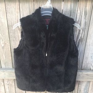 Black Label LAUREN Ralph Lauren Faux Fur Vest